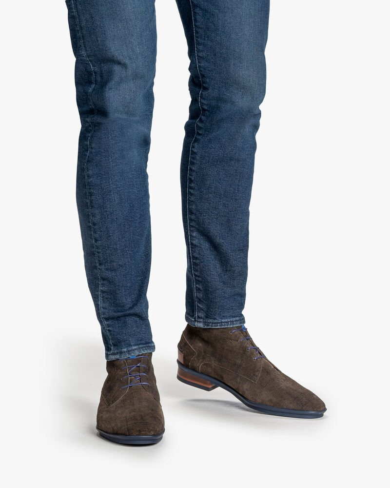 Lace boot suede green