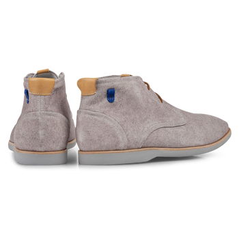 Boot suede leather sand-coloured