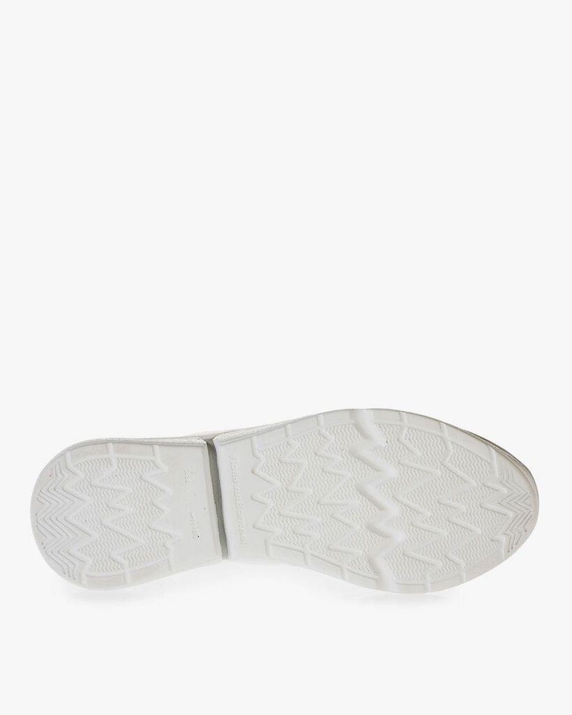 Witte kalfsleren sneaker