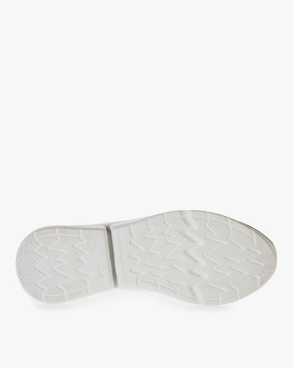 Witte kalfsleren sneaker