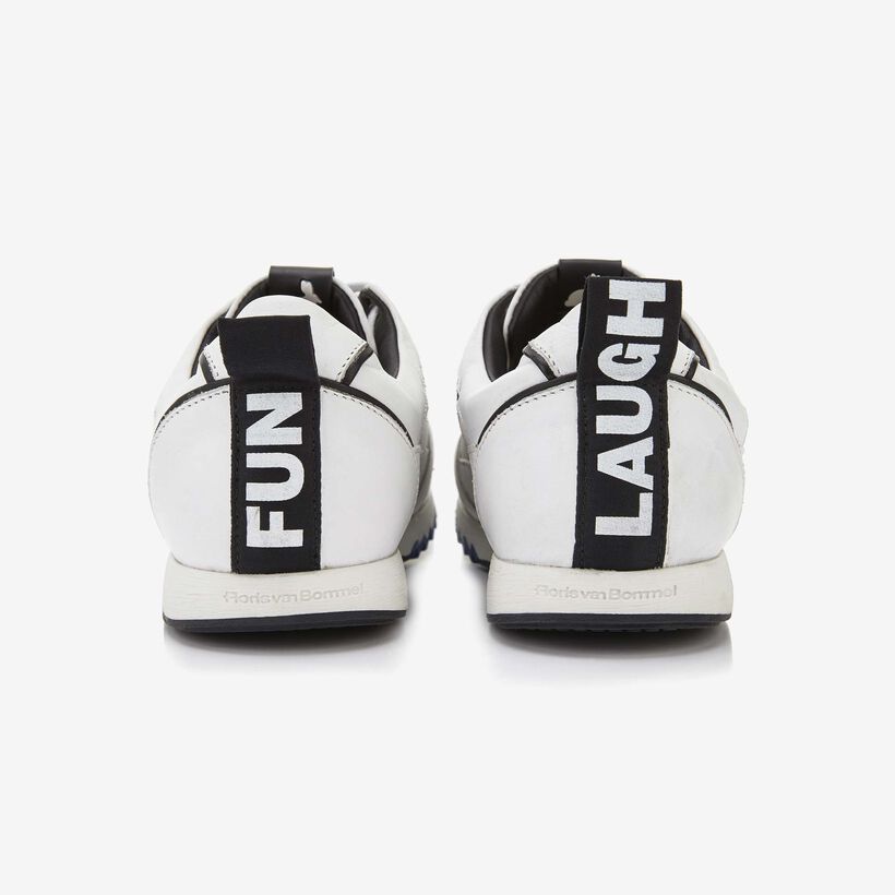 Floris van Bommel witte leren dames sneaker