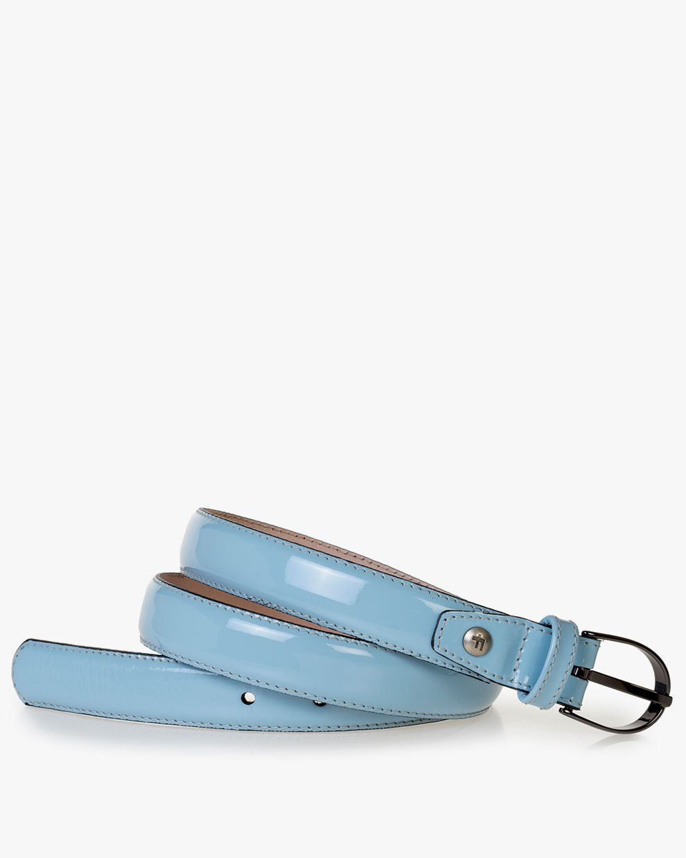 Riem lakleer lichtblauw | Floris van Bommel Women®