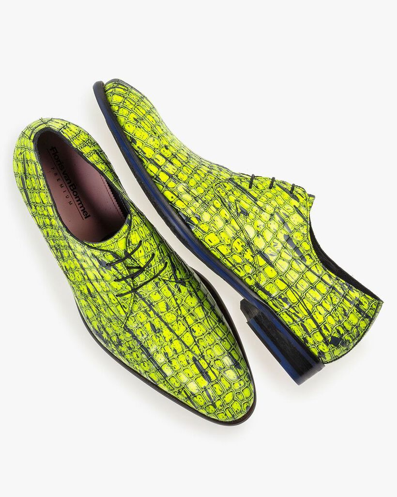 Veterschoen lakleer geel