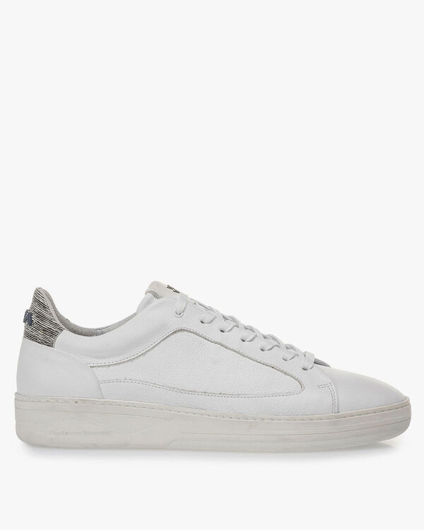 Witte kalfsleren sneaker