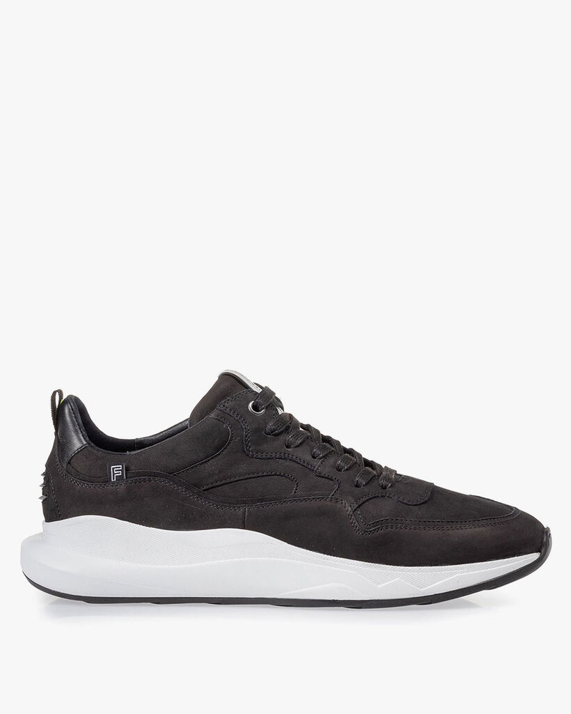 Bulki sneaker zwart nubuck