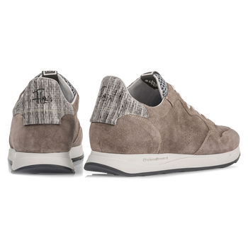 Su&egrave;de sneaker taupe