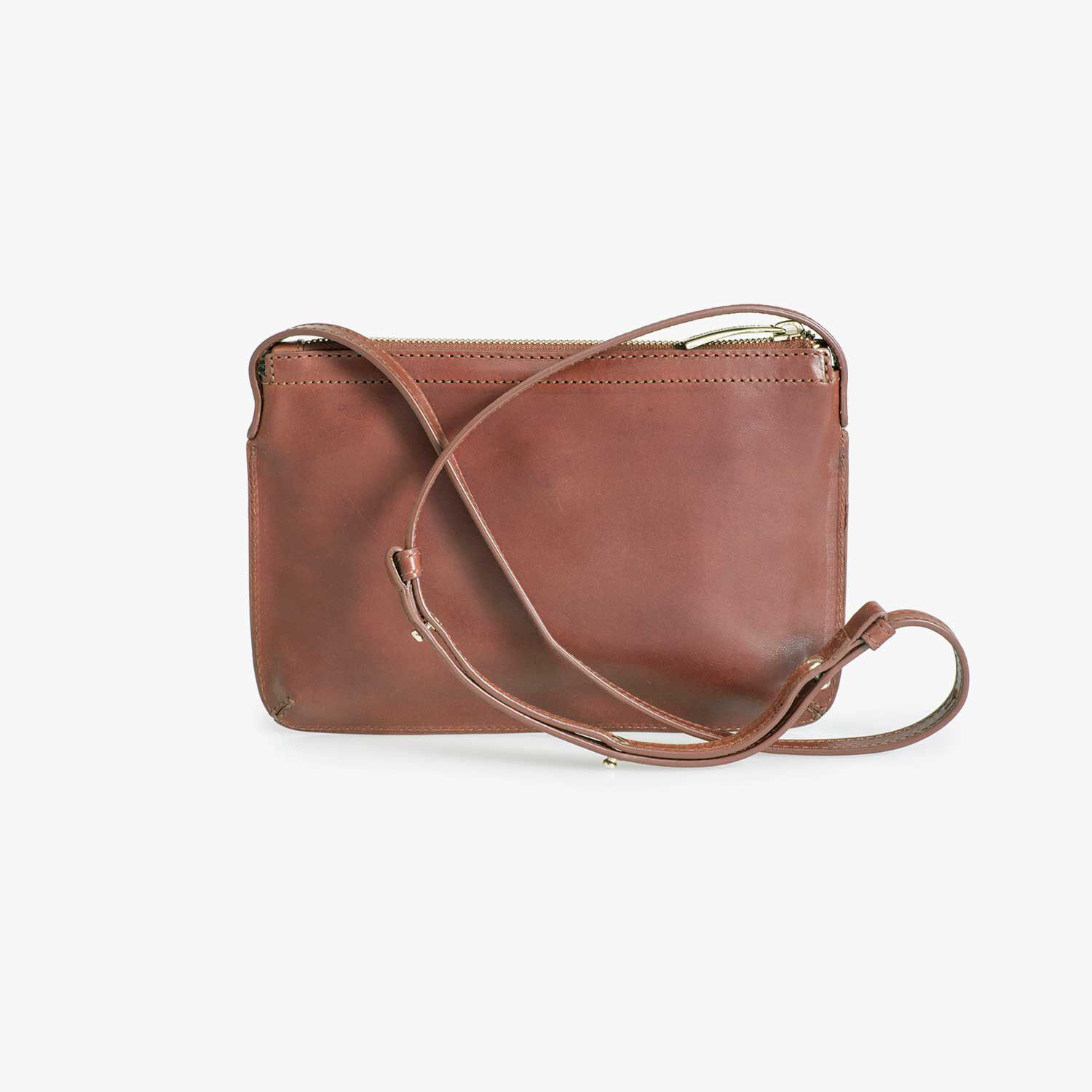 Bruine shop crossbody tas