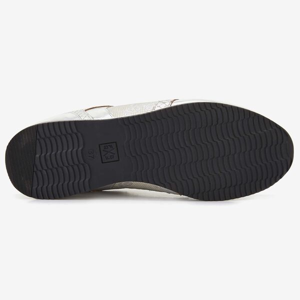 Floris van Bommel zilveren bloemdessin dames sneaker