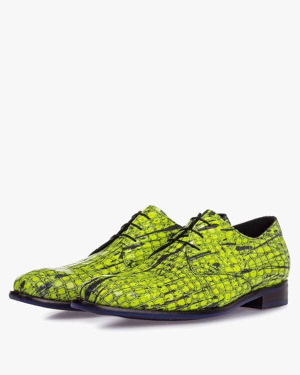 Veterschoen lakleer geel