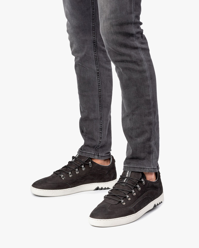 Sneaker nubuck zwart