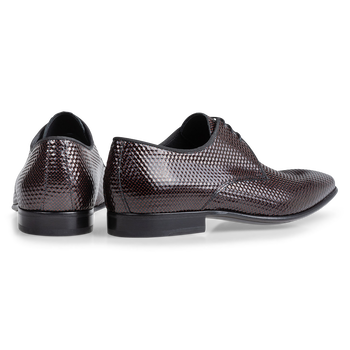 Veterschoen geprint leer rood