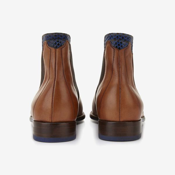 Floris van Bommel cognac leren heren chelseaboot