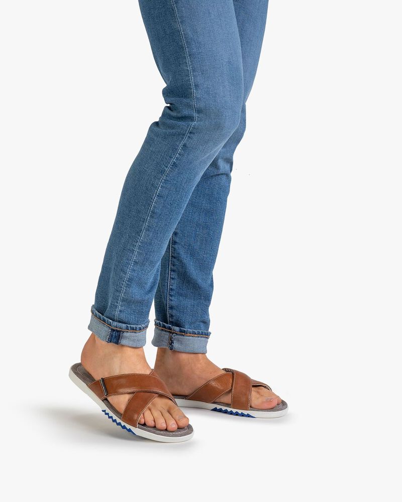 Slipper kalfsleer cognac