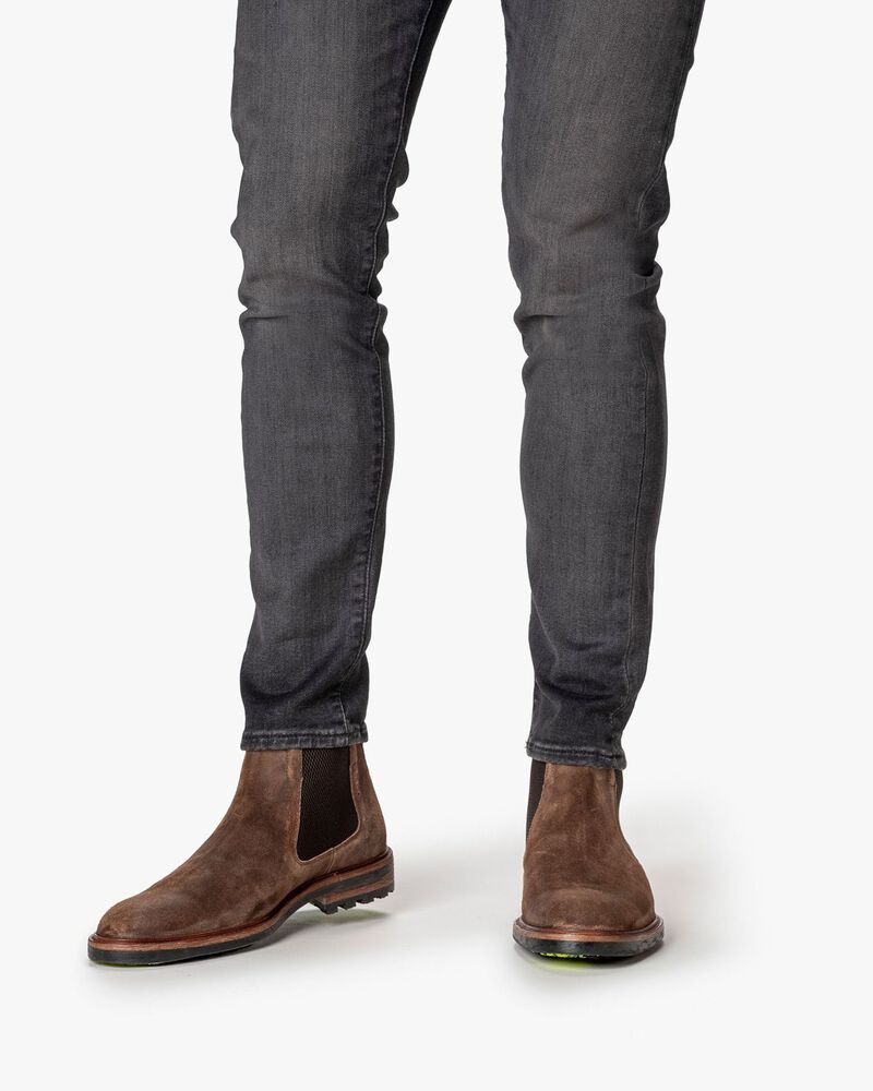 Chelsea boot su&egrave;de cognac