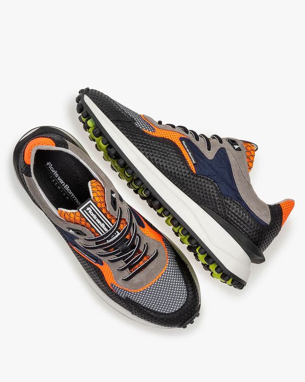 Noppi sneaker su&egrave;de zwart