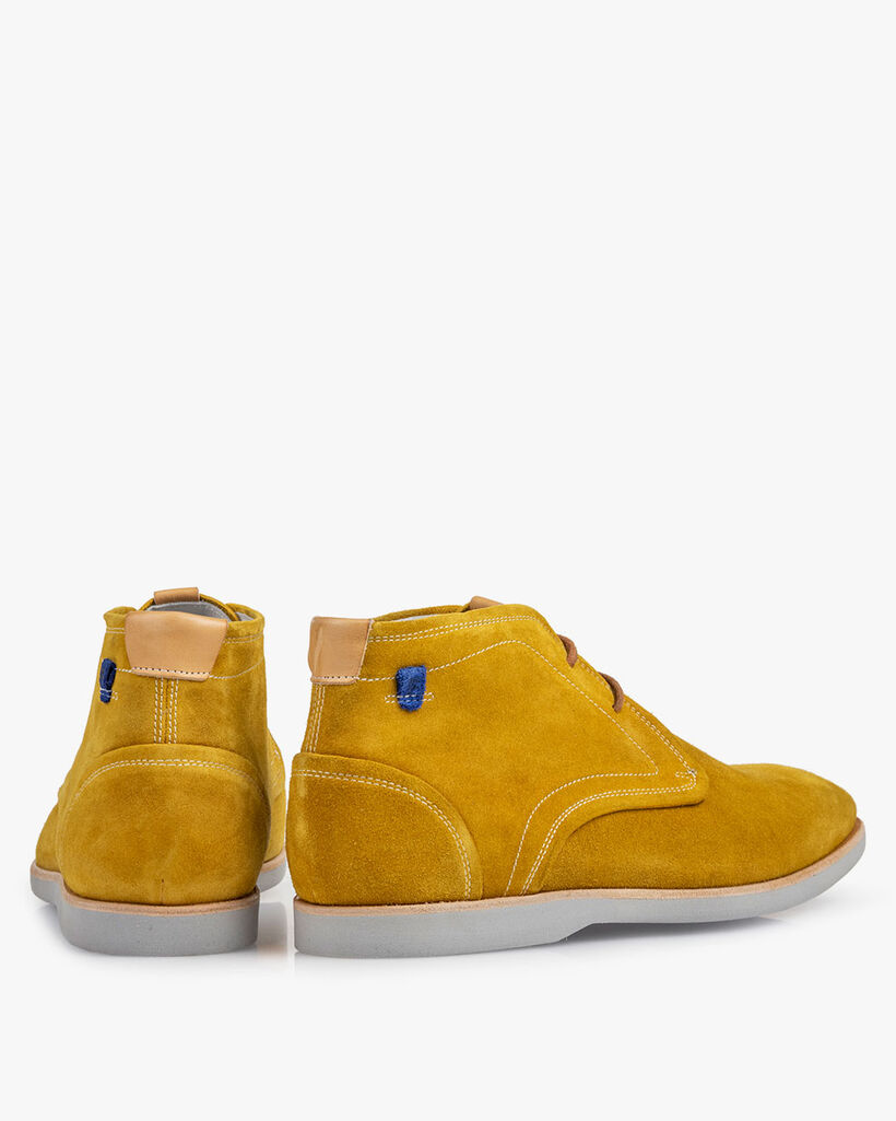 Boot suede leather yellow