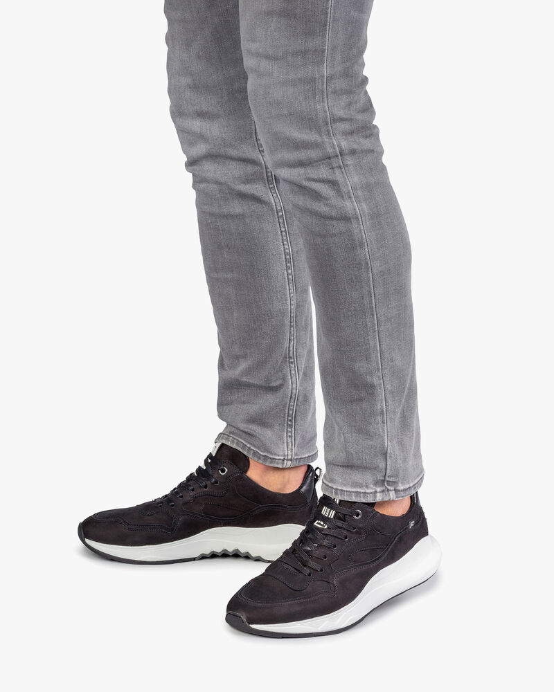 Bulki sneaker zwart nubuck