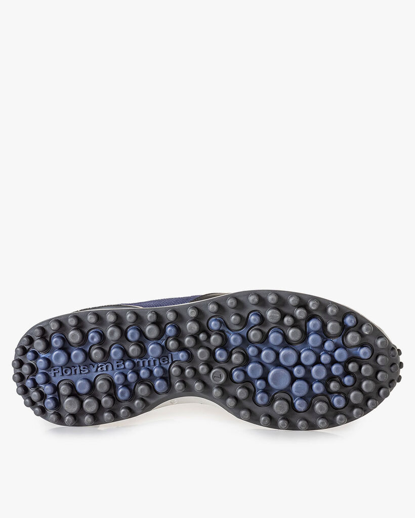 Noppi sneaker donkergrijs/blauw