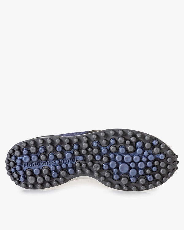 Noppi sneaker donkergrijs/blauw