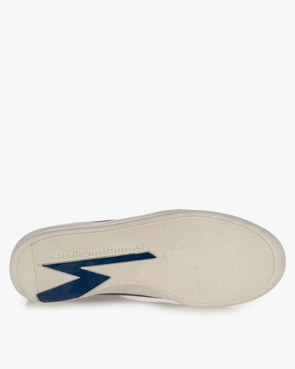 Sneaker su&egrave;de donker taupe