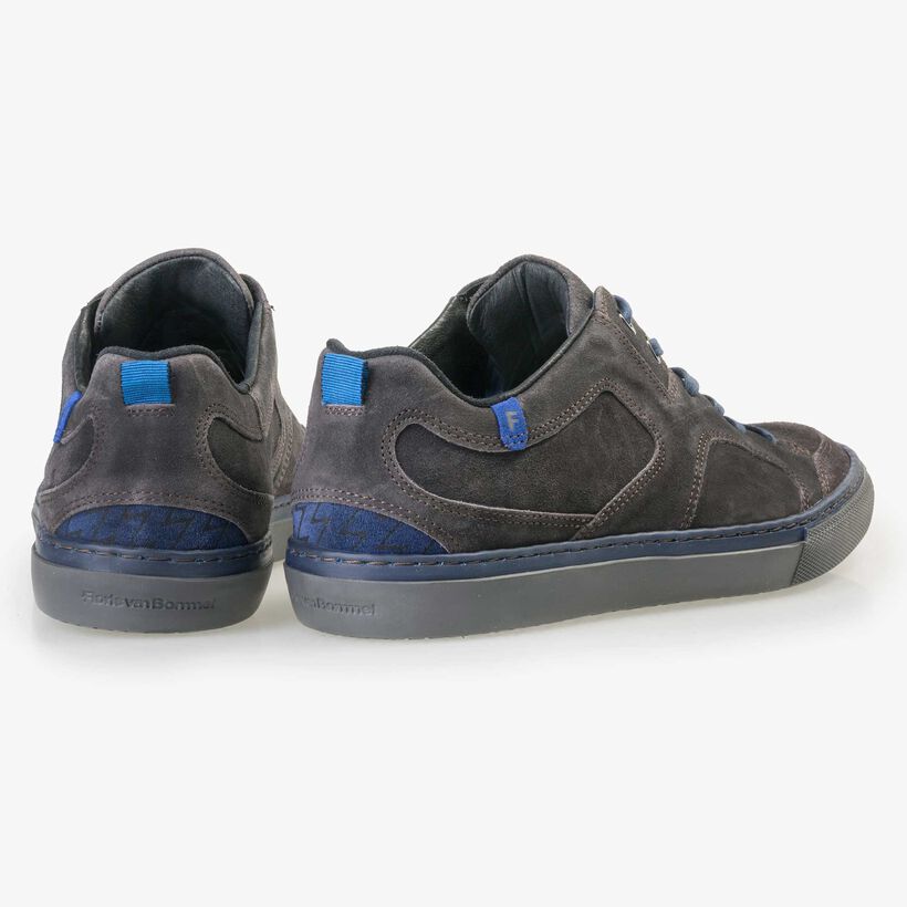 Floris van Bommel grijze suède heren sneaker