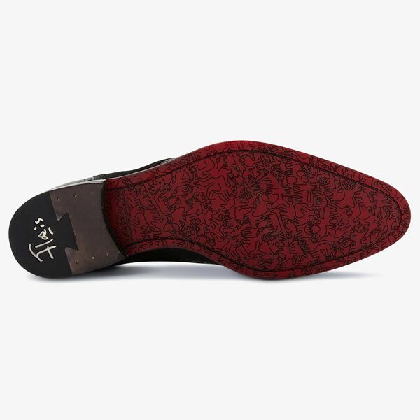Floris van Bommel black leather lace boot