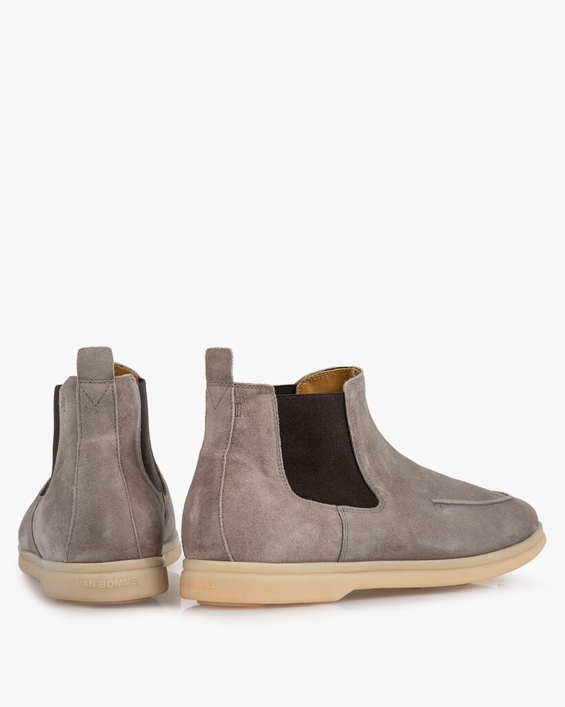 Chelsea boot su&egrave;de grijs