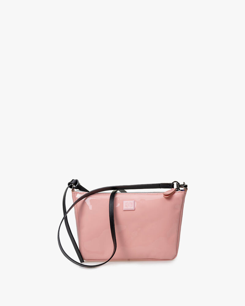 Cross body tas lakleer roze