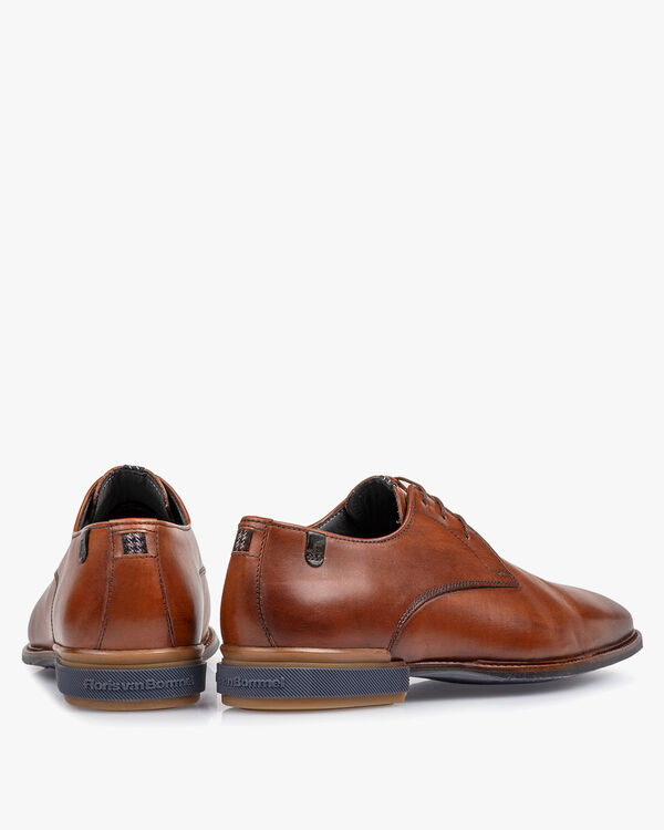 Lace shoe cognac calf leather