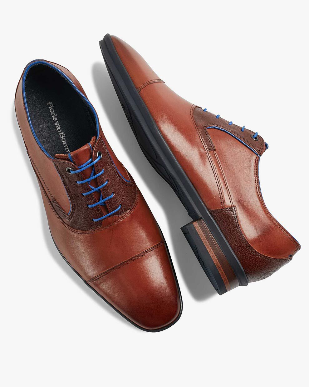 Veterschoen kalfsleer cognac Floris van Bommel Official