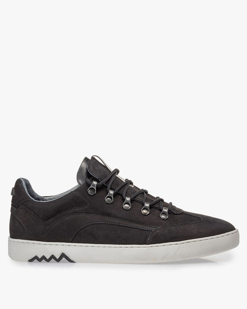 Sneaker nubuck zwart