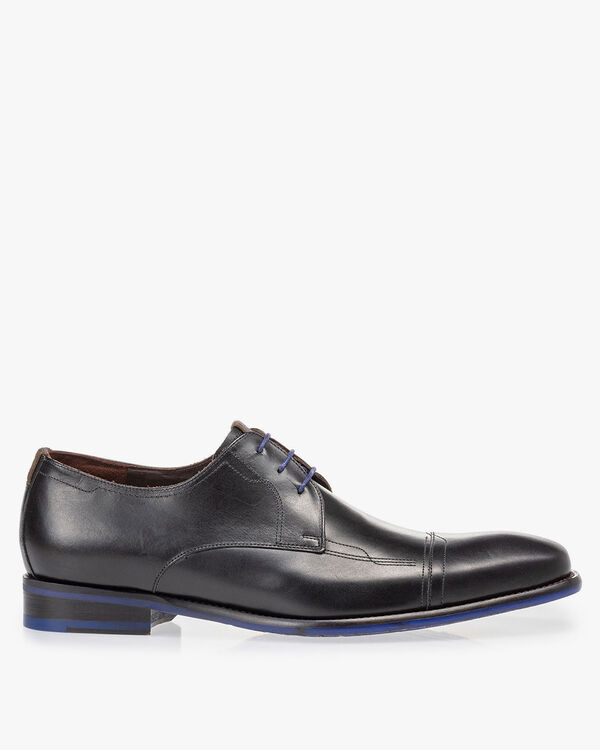 Veterschoen kalfsleer zwart