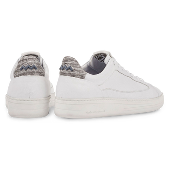 Witte kalfsleren sneaker