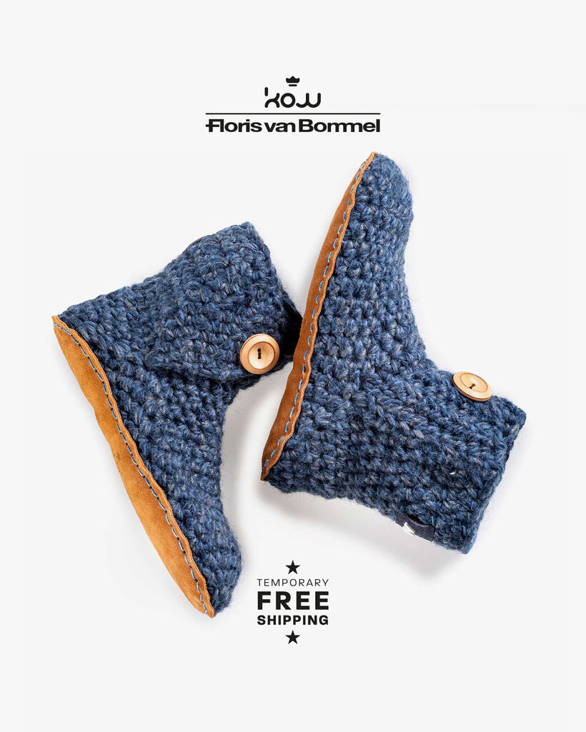 Kingdom Of Wow pantoffels blauw