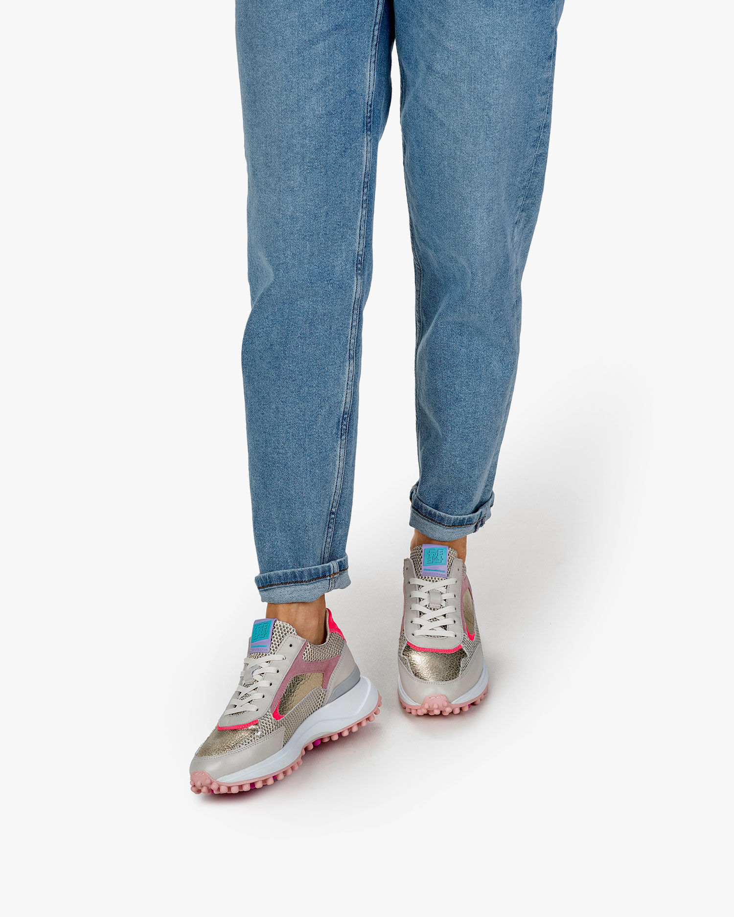 Floris van bommel clearance dames sneaker blauw