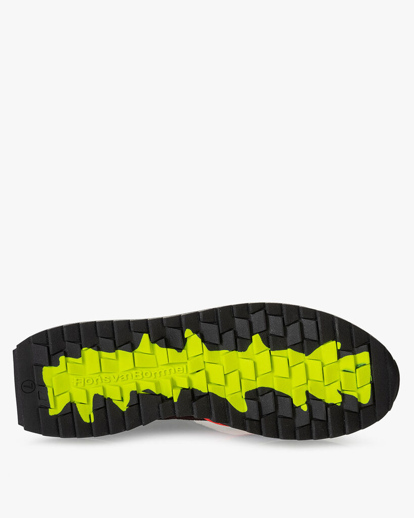 Sharki sneaker grijs/oranje