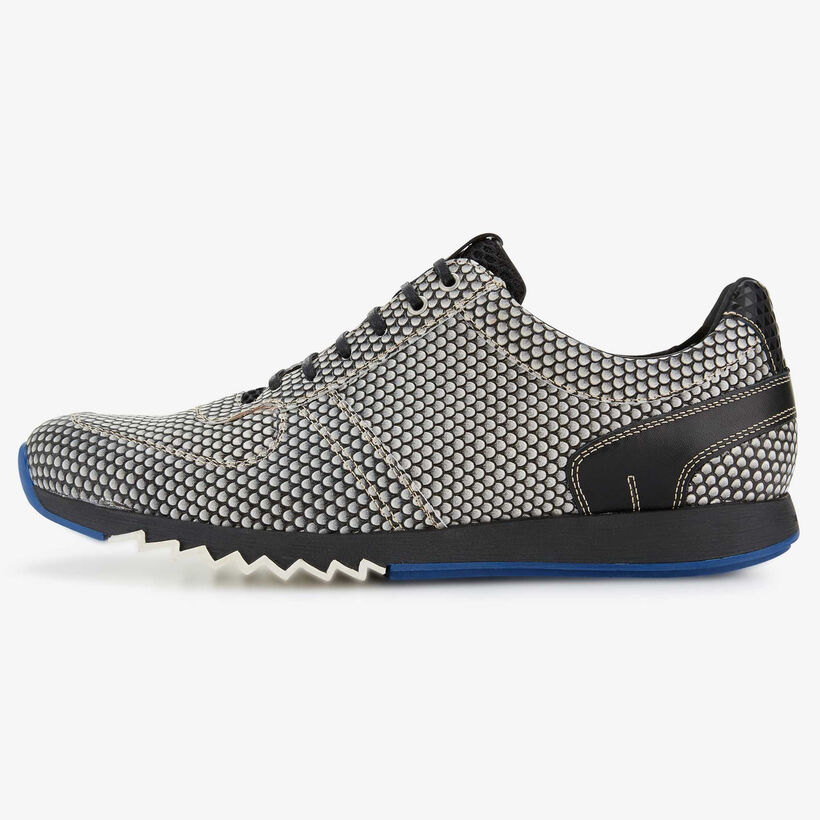 Floris van Bommel grijze leren sneaker