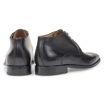Veterboot kalfsleer zwart
