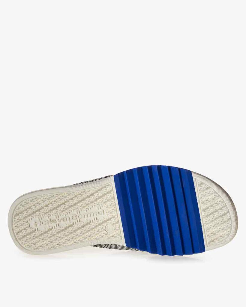 Slipper su&egrave;de wit