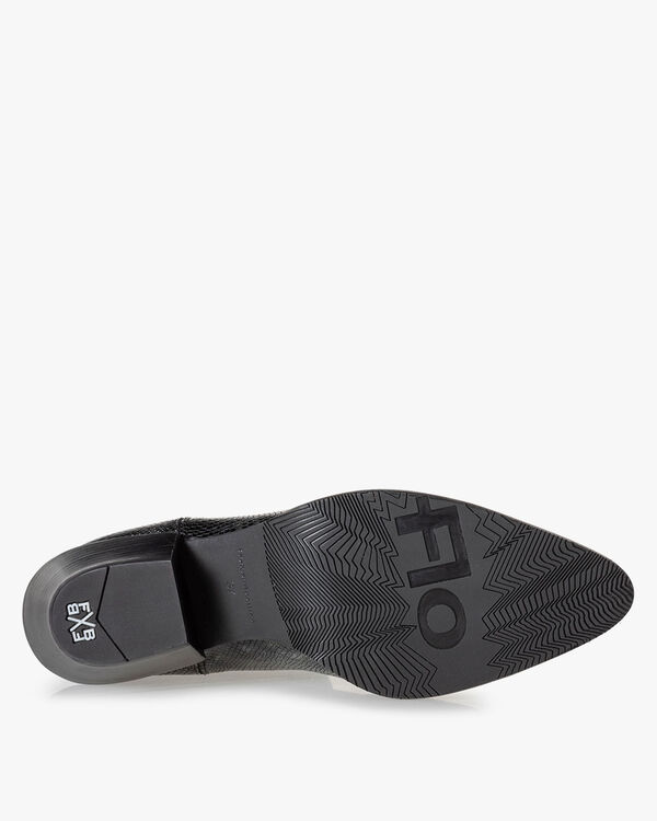 Chelsea boot reptile print green