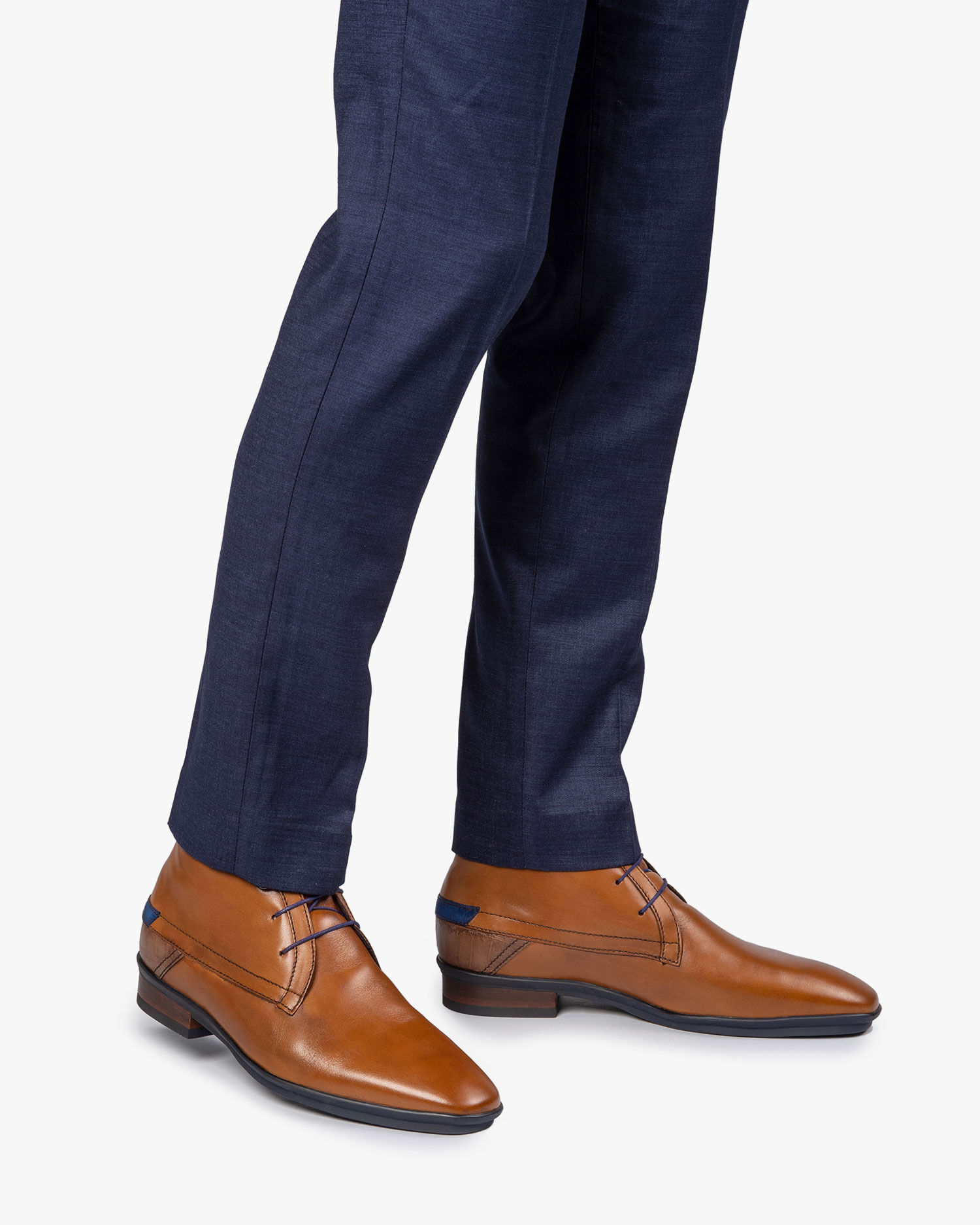 Navy sale leather laces