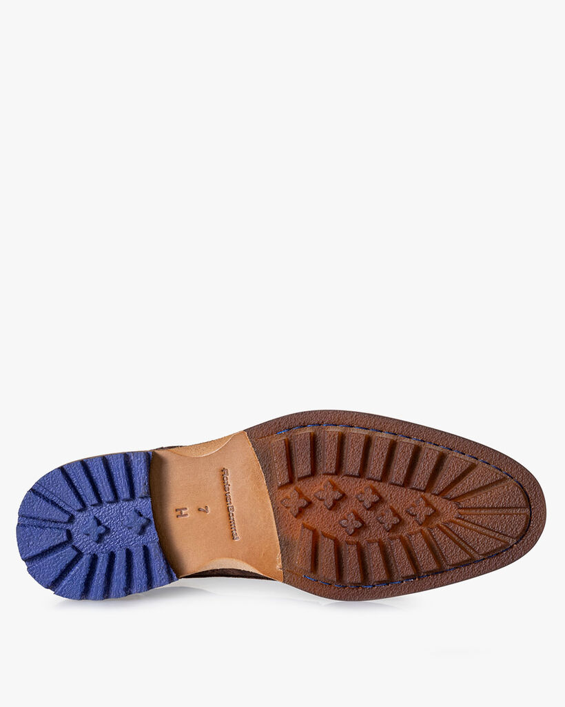 Veterboot su&egrave;de cognac