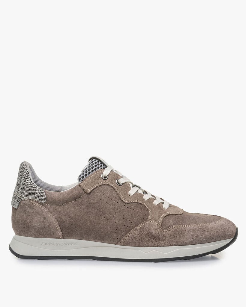 Su&egrave;de sneaker taupe