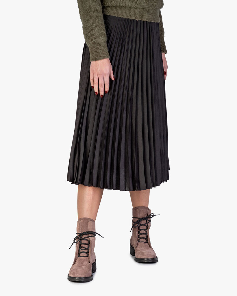 Veterboot su&egrave;de donkerroze