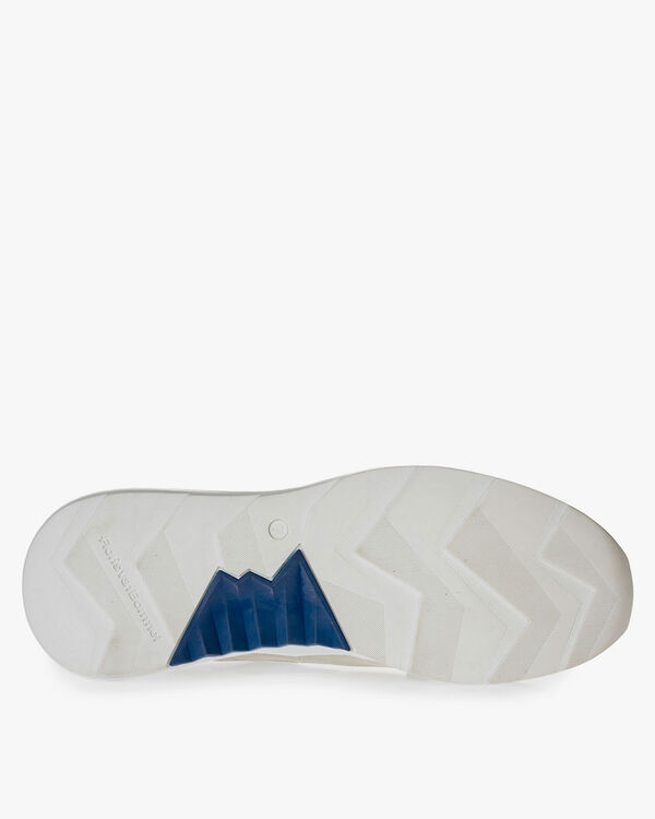 White sneaker suede leather