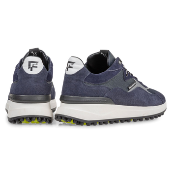 Noppi sneaker donkerblauw met print