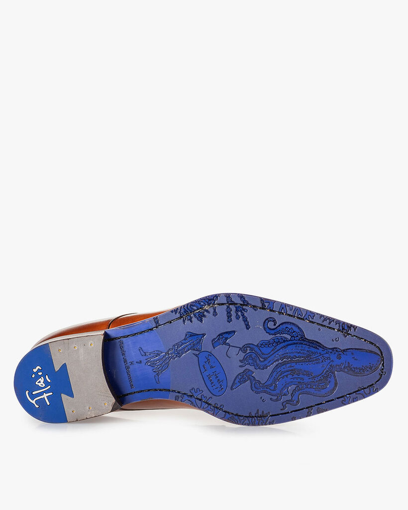 Veterschoen kalfsleer cognac