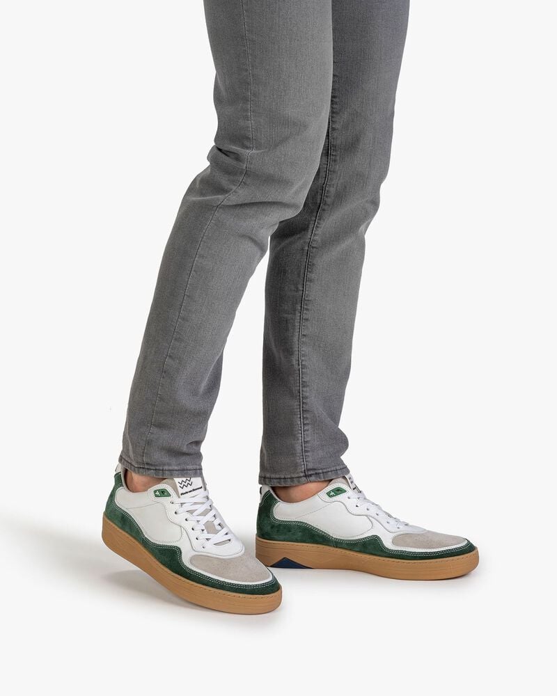 Sneaker suede leather green