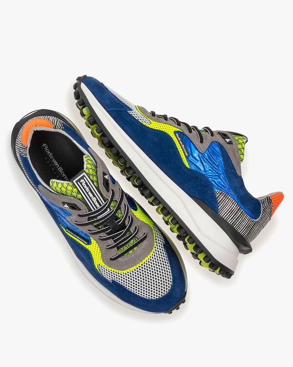 Noppi sneaker suede leather blue