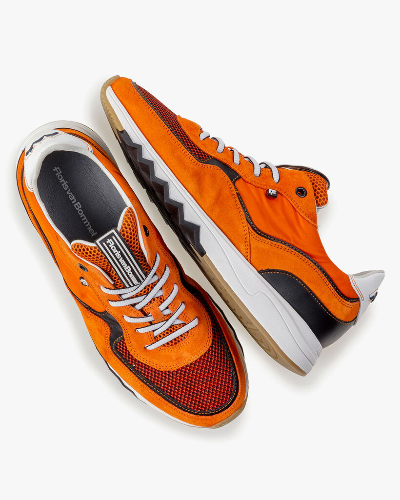 Nineti orange suede leather